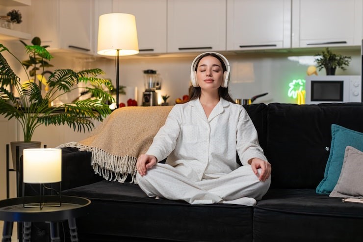 Person practicing meditation for anxiety relief in Las Vegas