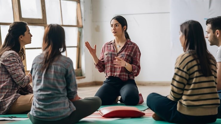 Students participating in mindfulness classes in Nevada
